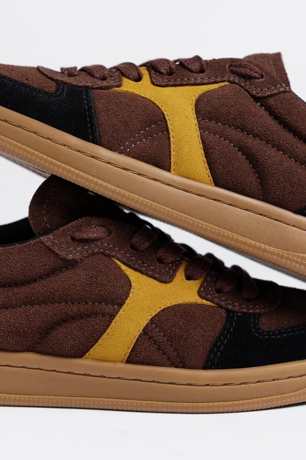 George Sneaker Brown and Yellow Suede