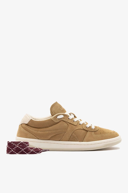 George Sneaker In Peanut Suede and Ivory Leather