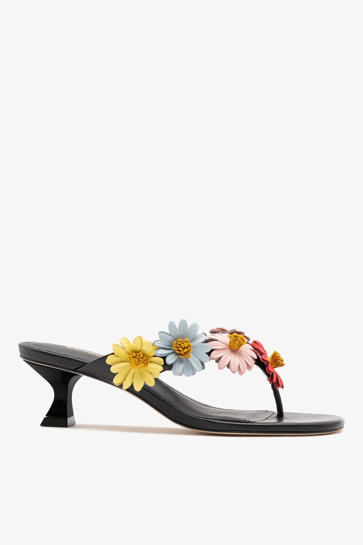 Fiore Thong Sandal Black Leather