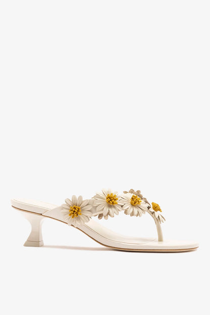 Fiore Thong Sandal Ivory Leather