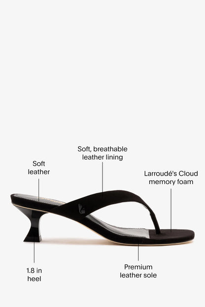 Gaia Low In Black Leather