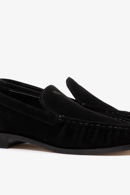 Margaux Loafer In Black Suede