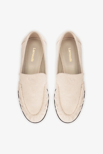 Margaux Loafer In Mushroom Grey Suede