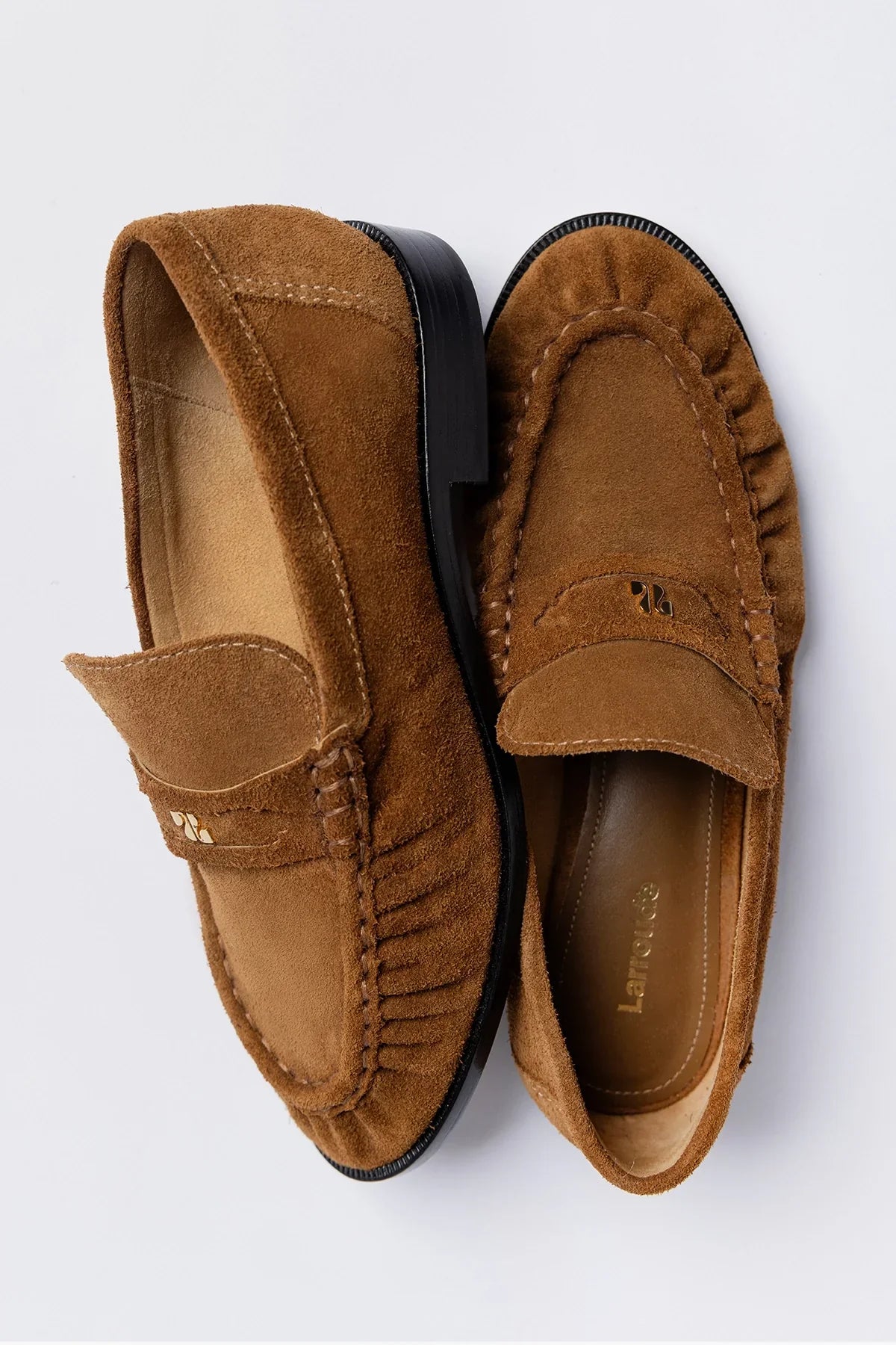 Suki Soft Loafer In Russet Suede
