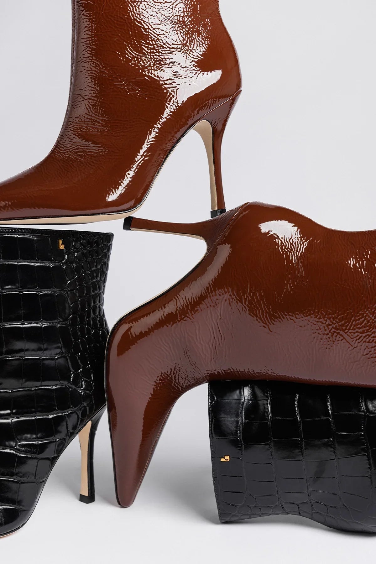 Mini Carine Boot Oak Patent Leather