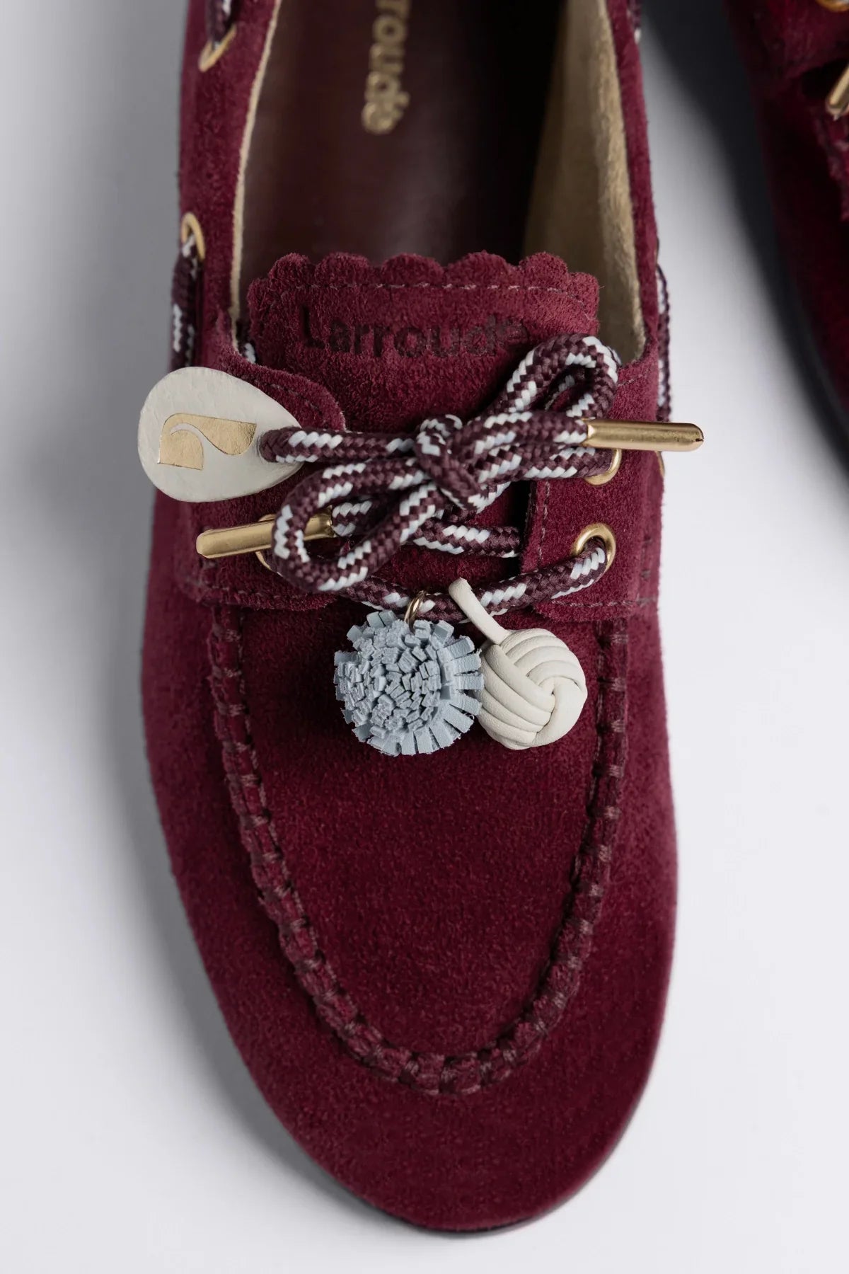 Cyprus Boat Shoe Burgundy Suede