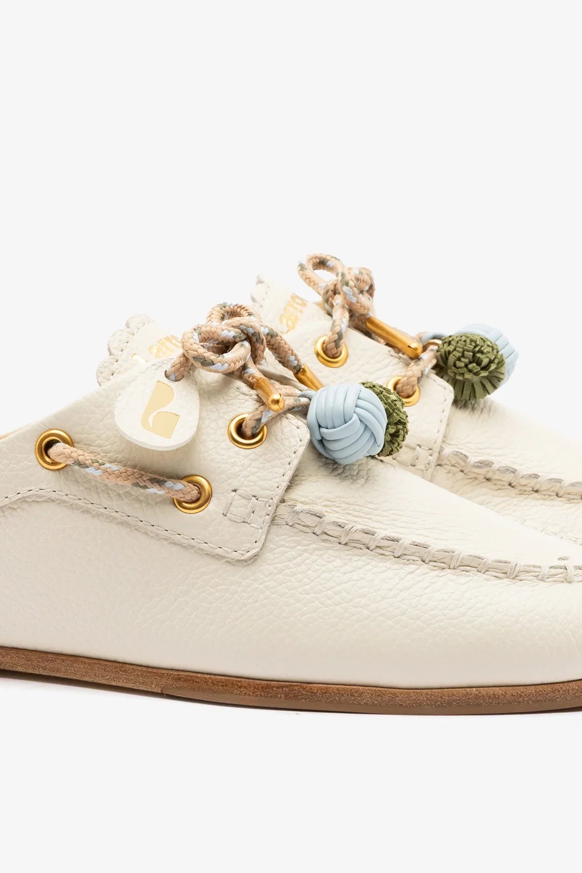 Cyprus Mule Ivory Leather