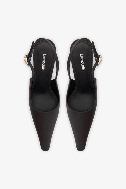 Carine Pump Black Satin