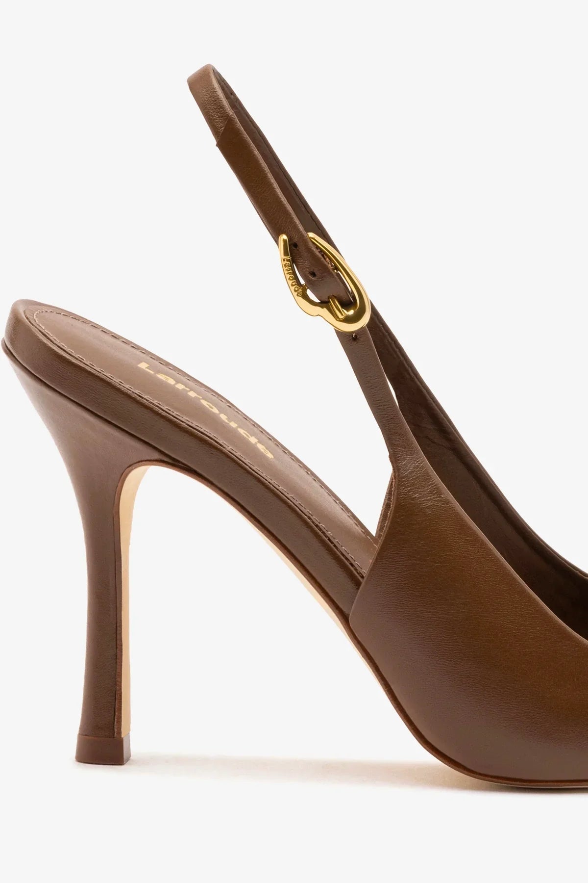 Carine Pump In Burnt Umber Leather