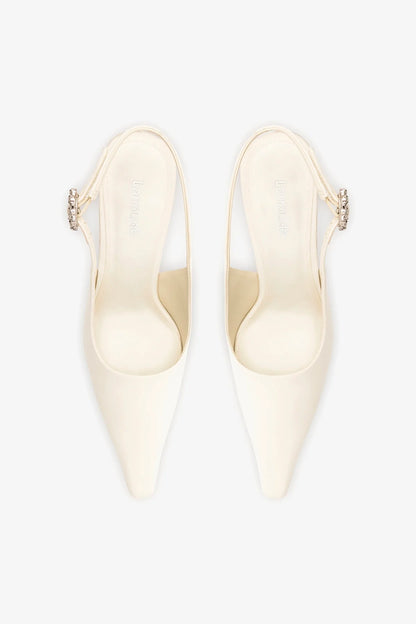 Carine Pump White Satin