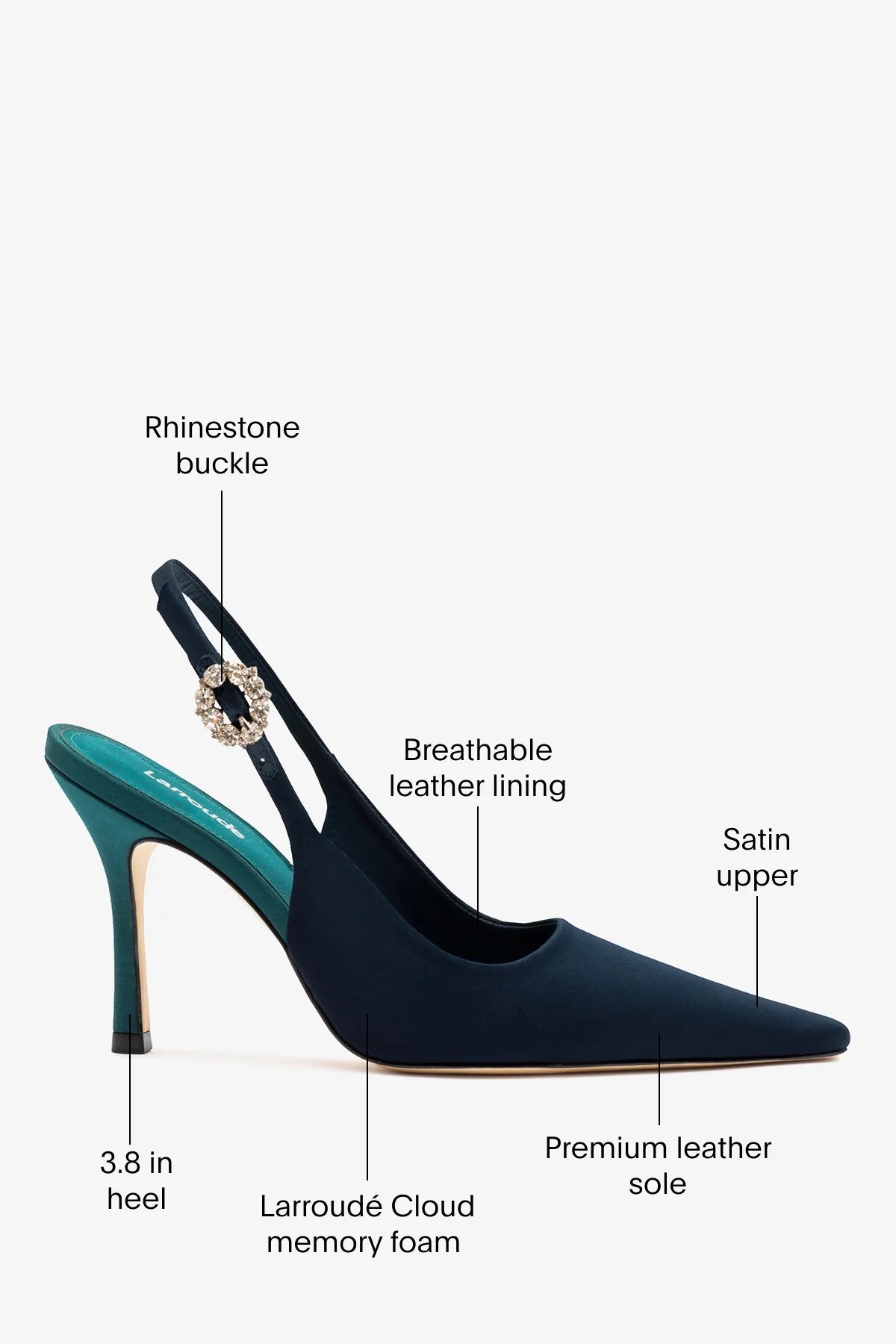 Carine Pump Ocean Satin