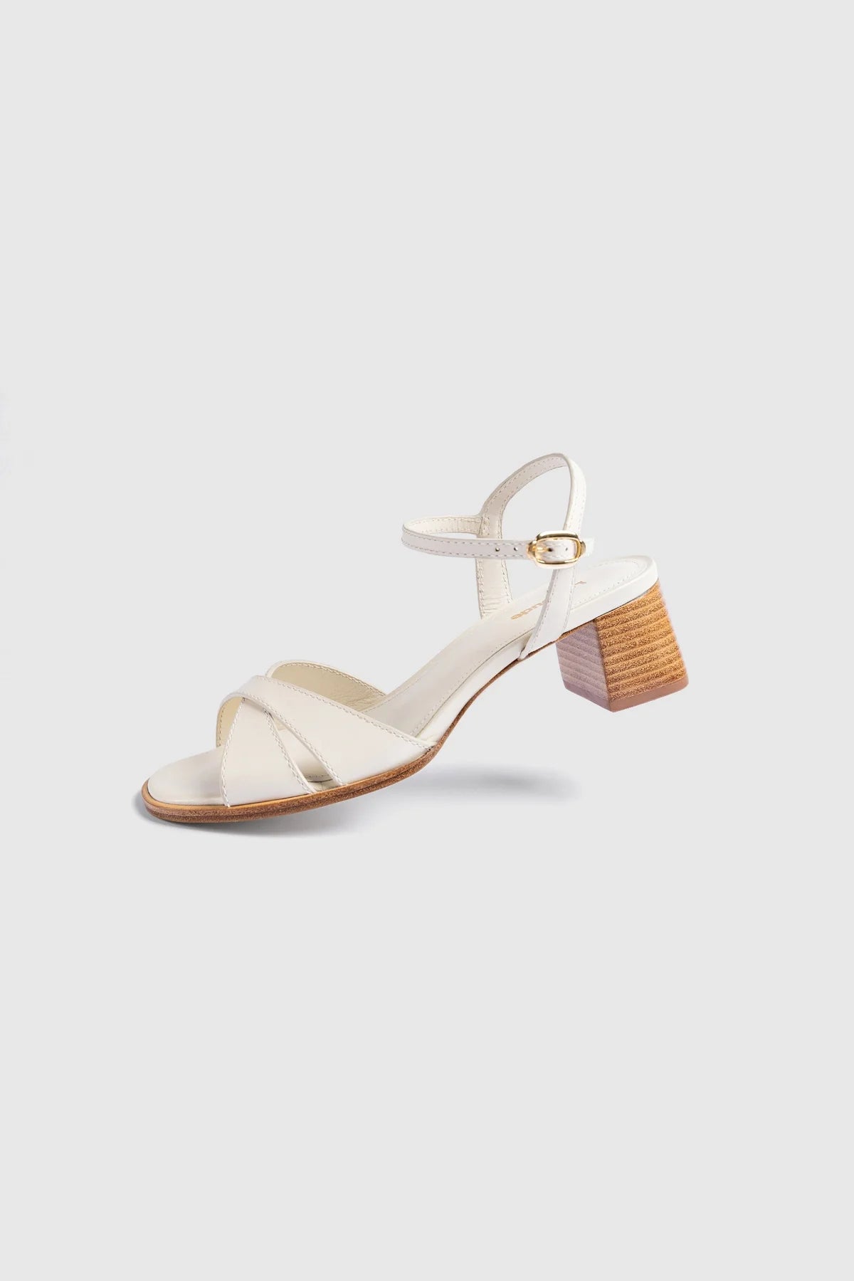 Roma Sandal Ivory Leather