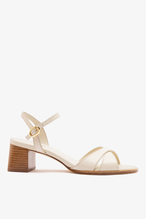 Roma Sandal Ivory Leather