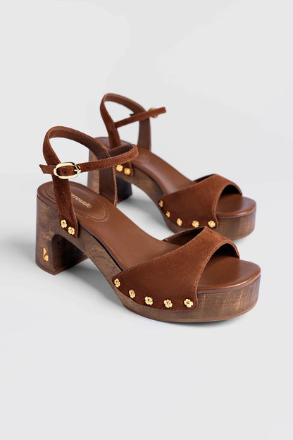 Willow Sandal Burnt Umber Suede