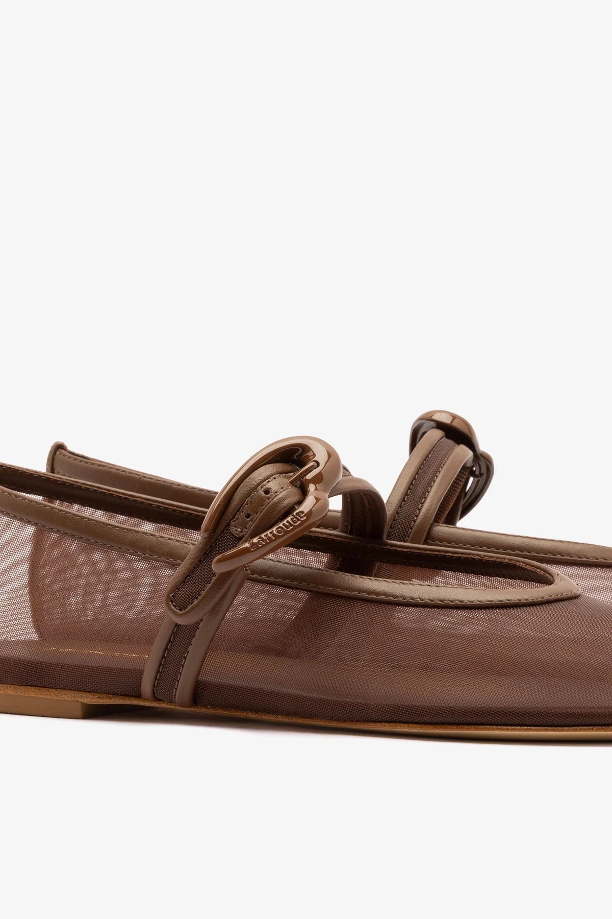 Verona Mesh Ballet Flat Burnt Umber Leather