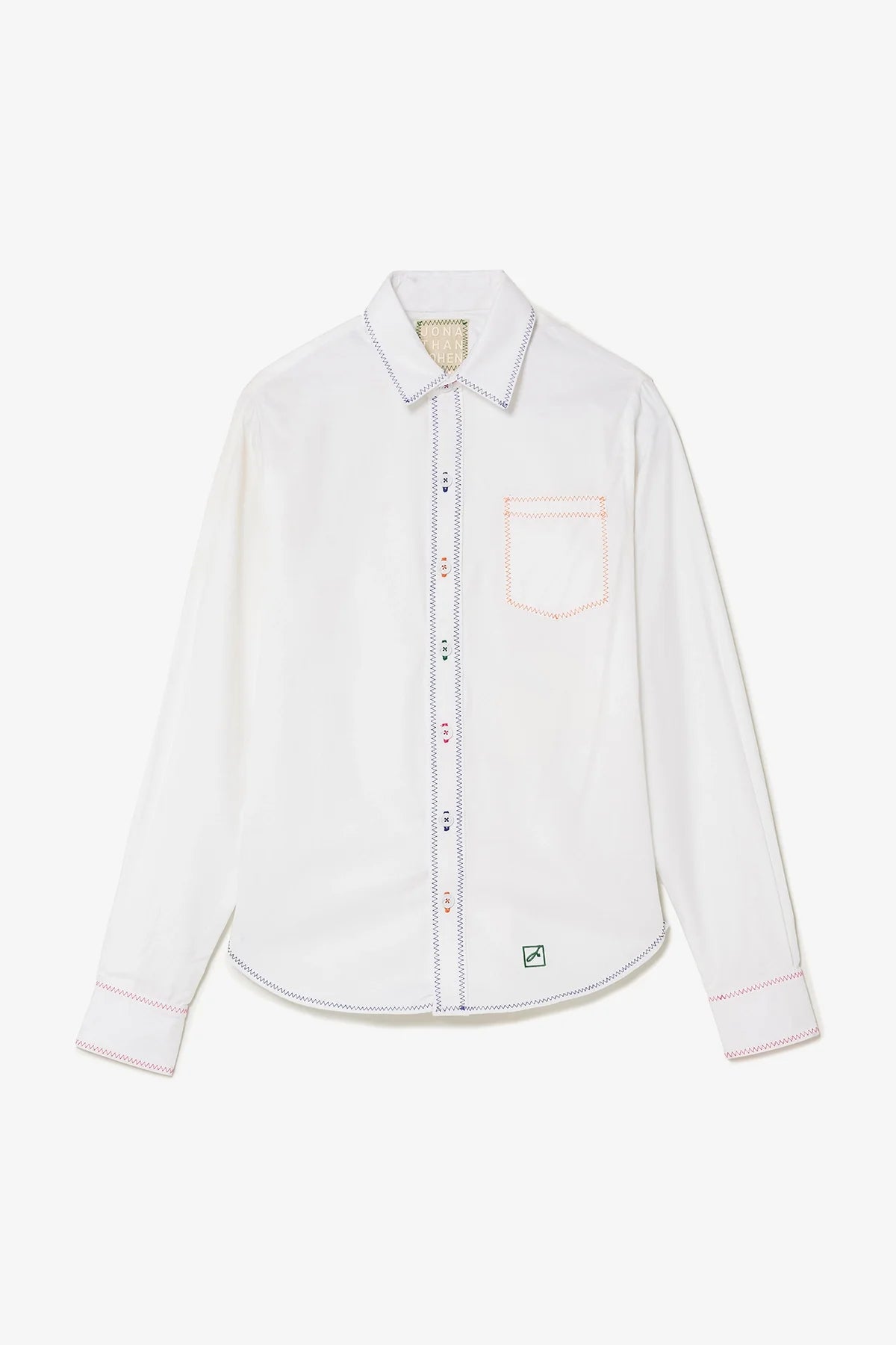 Layla Buttondown Shirt In White Percale