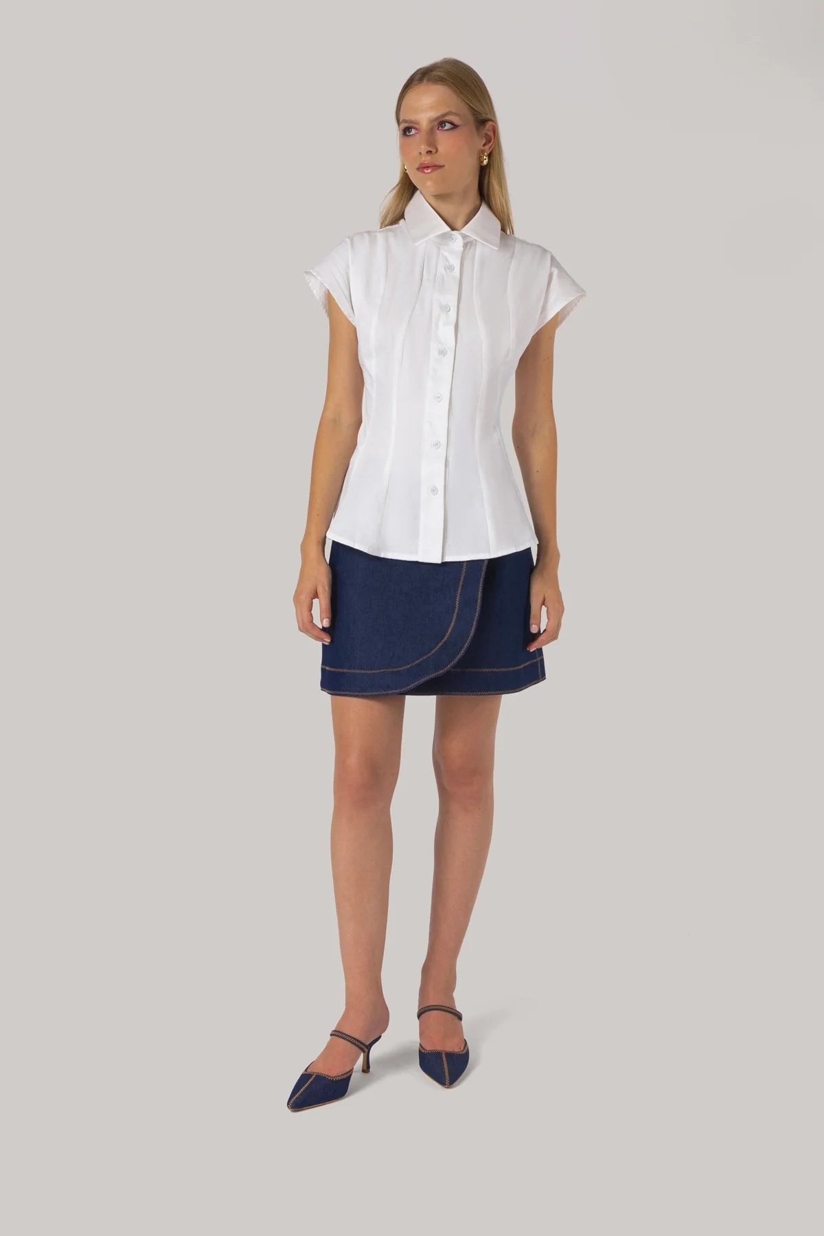Jules Shirt White Percale