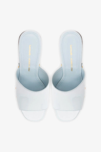 Larroudé x Kenneth Cole: Mule Maya Patent Leather