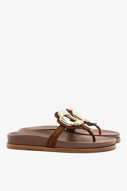 Margherita Sport Sandal Burnt Umber Suede