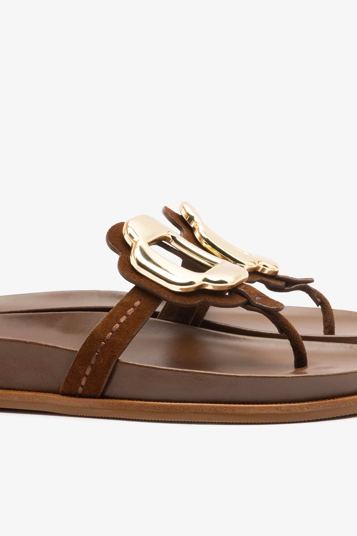 Margherita Sport Sandal Burnt Umber Suede