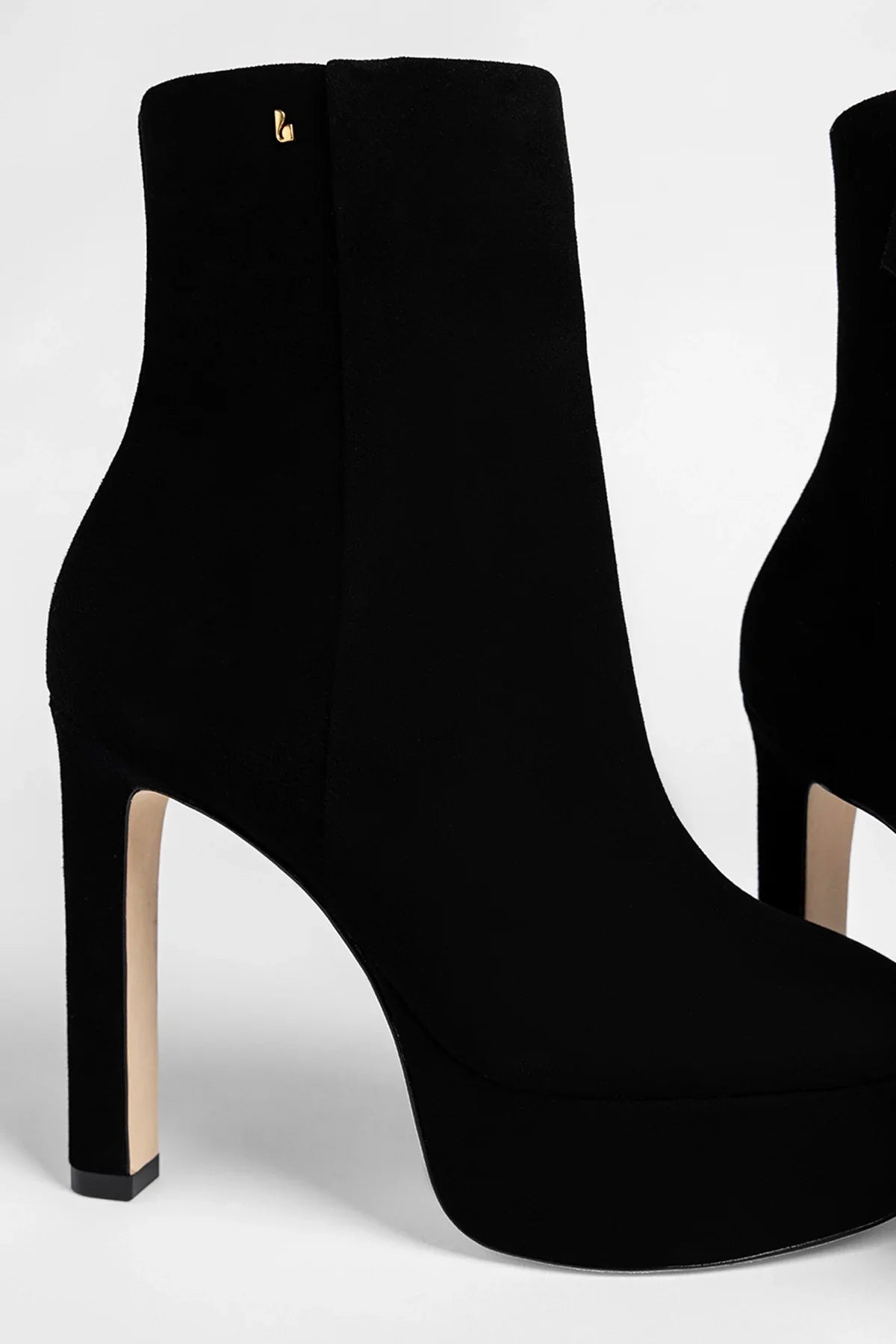 Romy Platform Boot Black Suede
