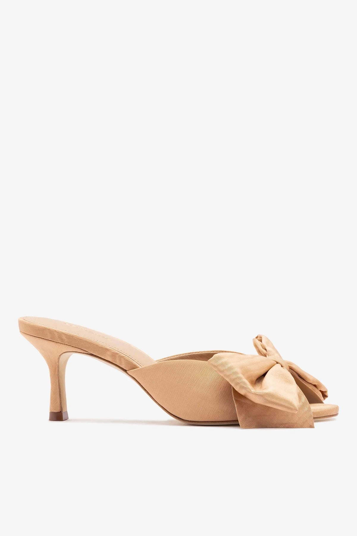Elle Peep Toe Mule Macaroon Silk