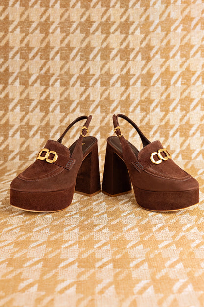 Harrington Loafer Hi In Brown Suede