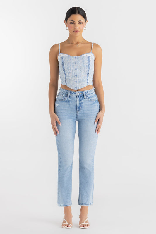 Livia Flare Crop