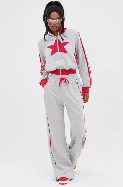 ALL STAR FULL ZIP MOCK NECK SWEATSHIRT