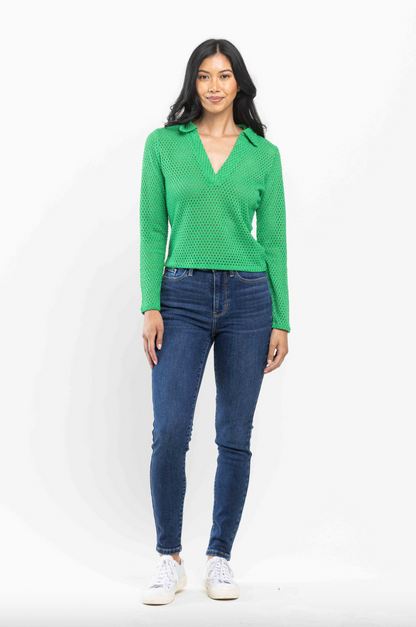 Judy Blue Thermal Skinny Jeans - Dark Wash
