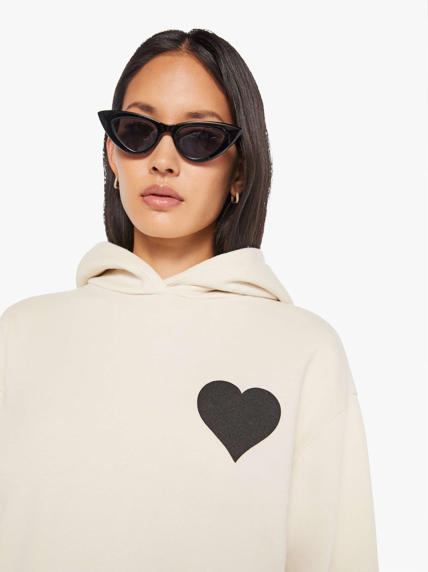 SPRWMN Heart Hoodie - Vintage White