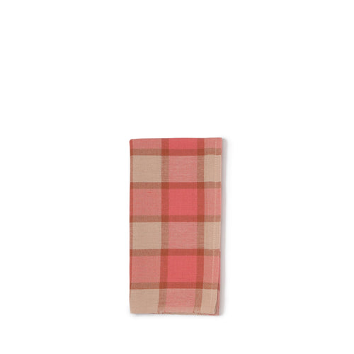 Court Plaid Napkin in Melon (Set of 2)